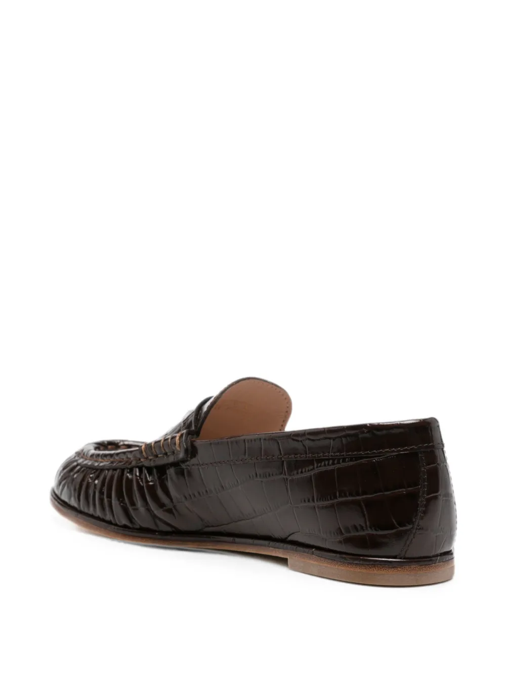 Stuart Weitzman Spencer croc-effect loafers Bruin