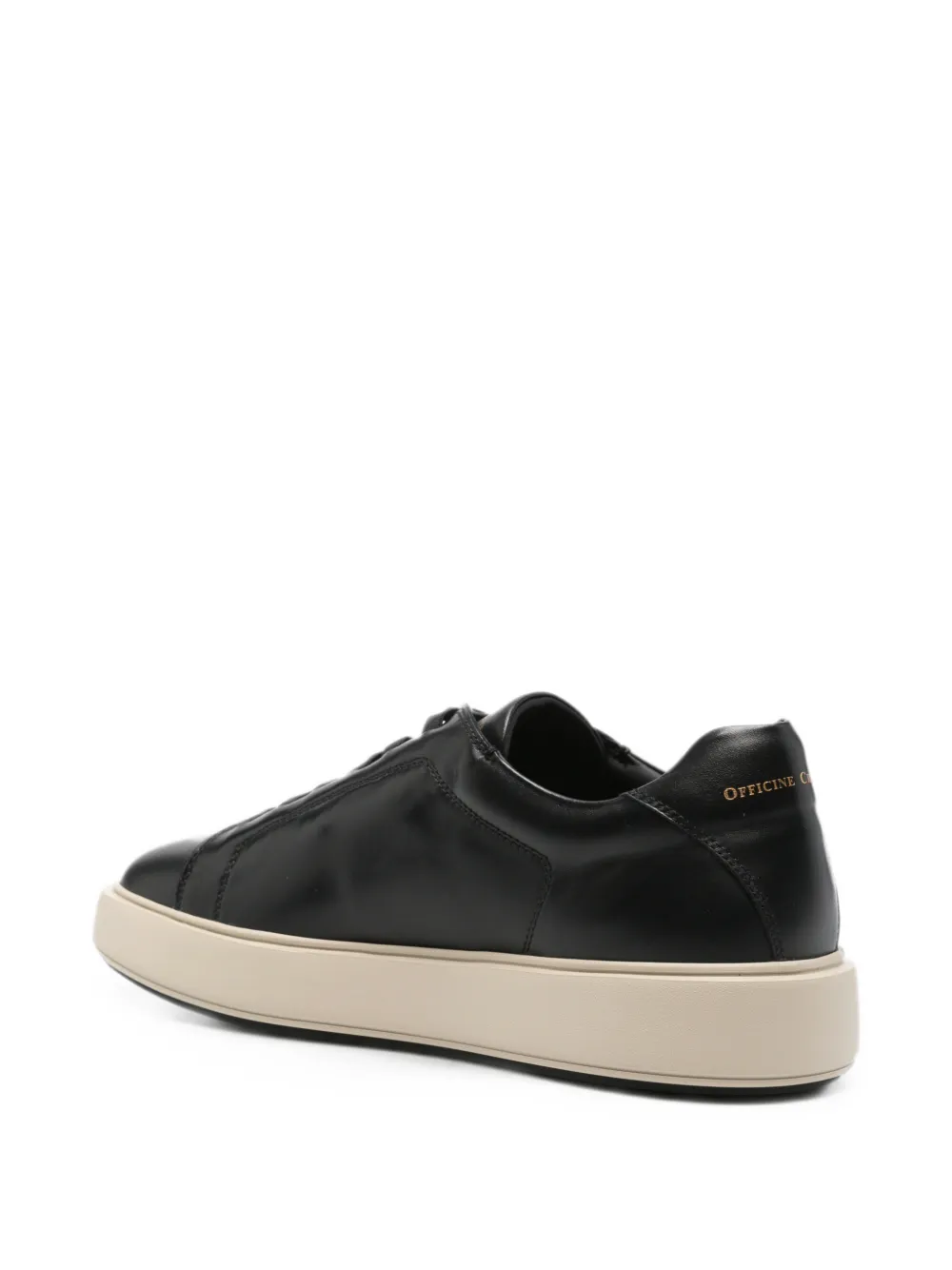 Officine Creative Slouch leather sneakers Zwart