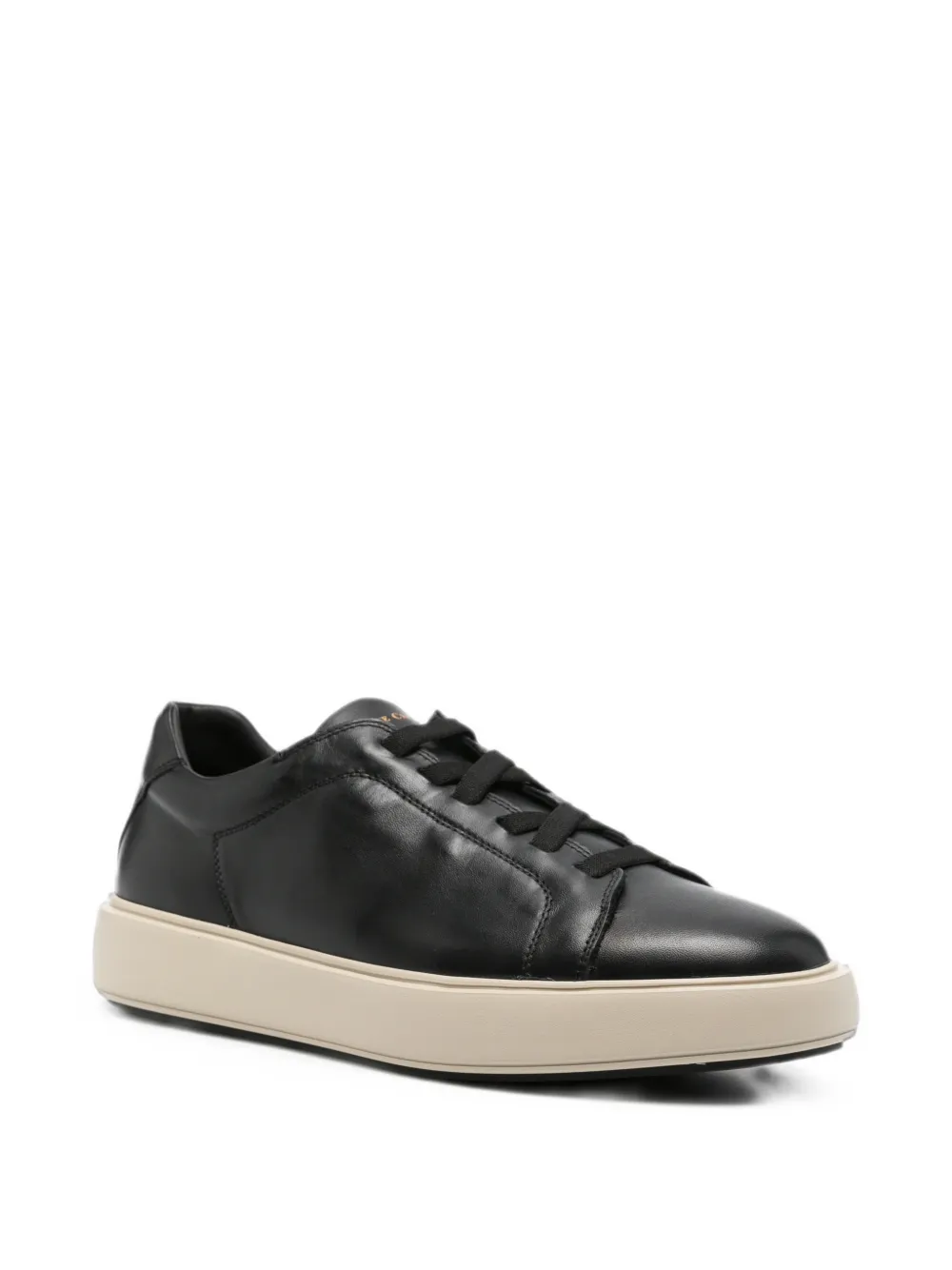 Officine Creative Slouch leather sneakers Zwart