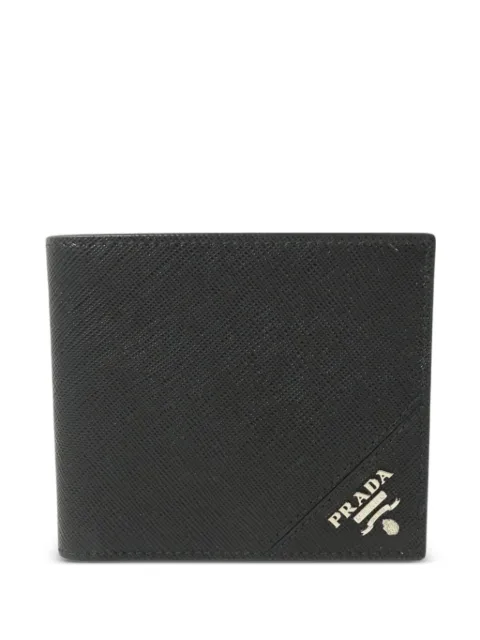 Prada Pre-Owned 사피아노 레더 2단 지갑