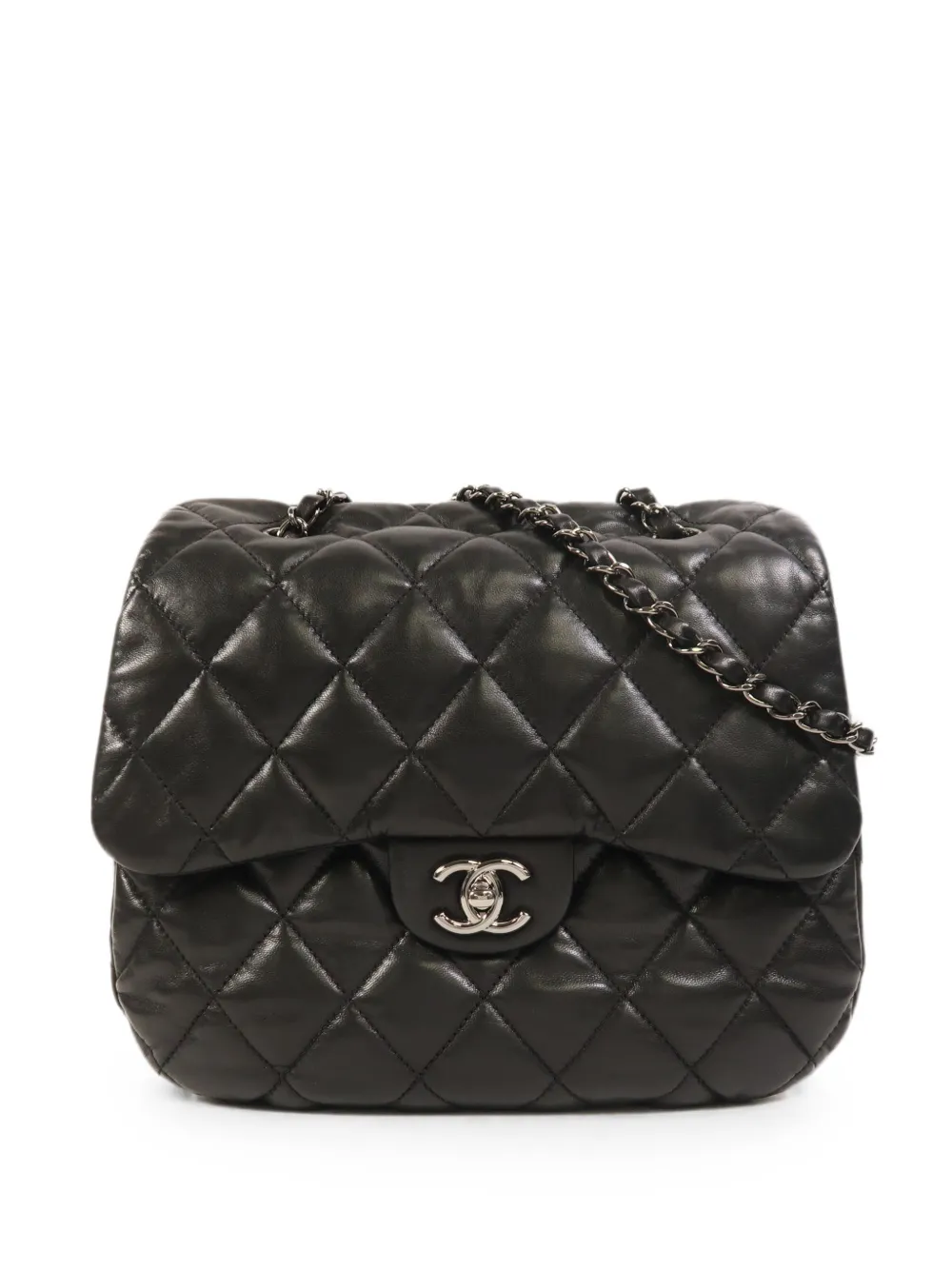 CHANEL Pre-Owned accordion Flap quilted CC crossbody bag - Nero
