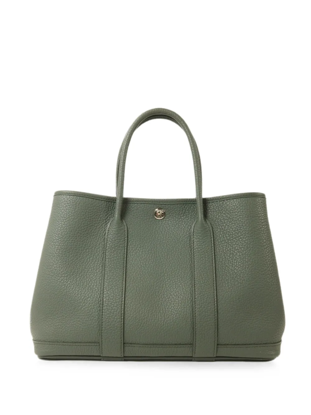 Pre-owned Hermes 2019 Garden Party 30 Tote Bag In Green