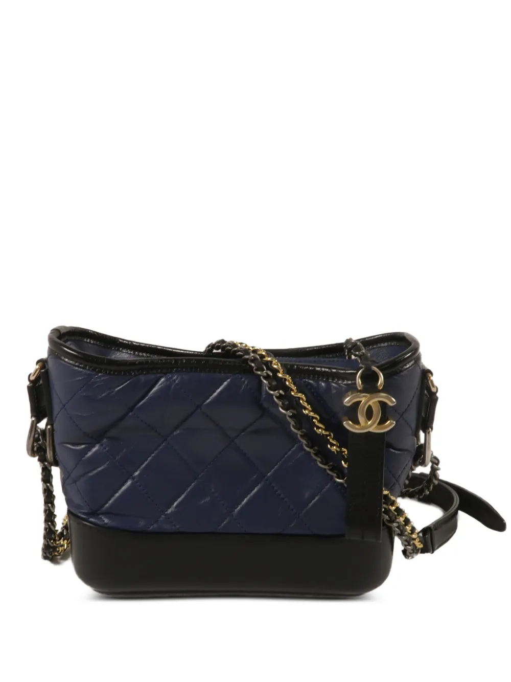 CHANEL Pre-Owned small Gabrielle CC chain-strap shoulder bag - Blu