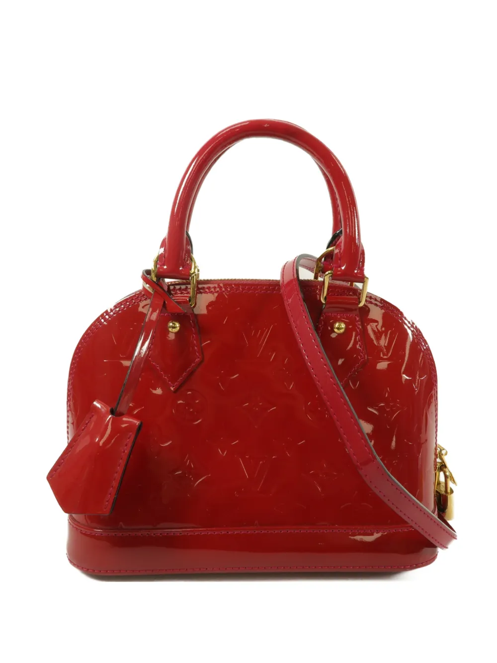 Louis Vuitton Pre-Owned Alma BB Monogram Vernis tote bag - Rosso