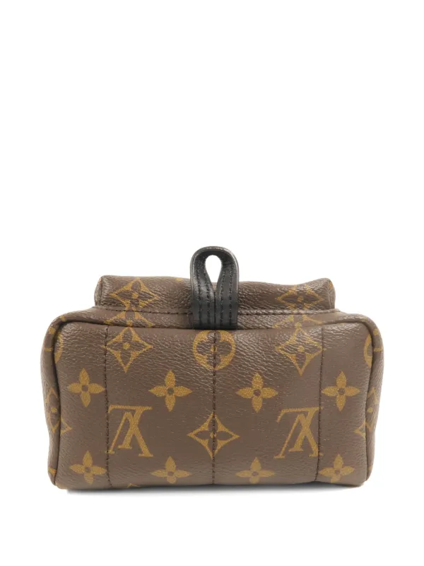 90s louis vuitton mini backpack Authentic pre-owned Montsouris – Little Bean Vintage Top zip closure LOUIS VUITTON Montsouris Mini Monogram