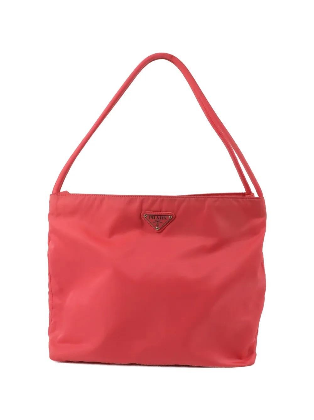 Prada Pre-Owned triangle-logo handbag - Rosso