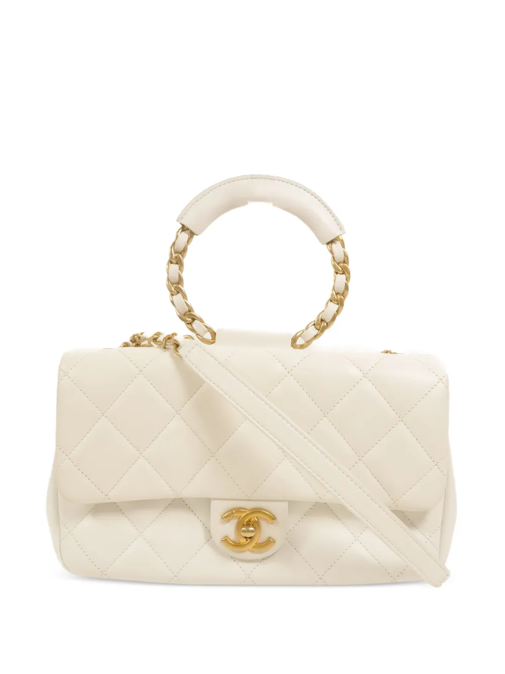 CHANEL Pre-Owned medium In The Loop turn-lock tote bag - Bianco