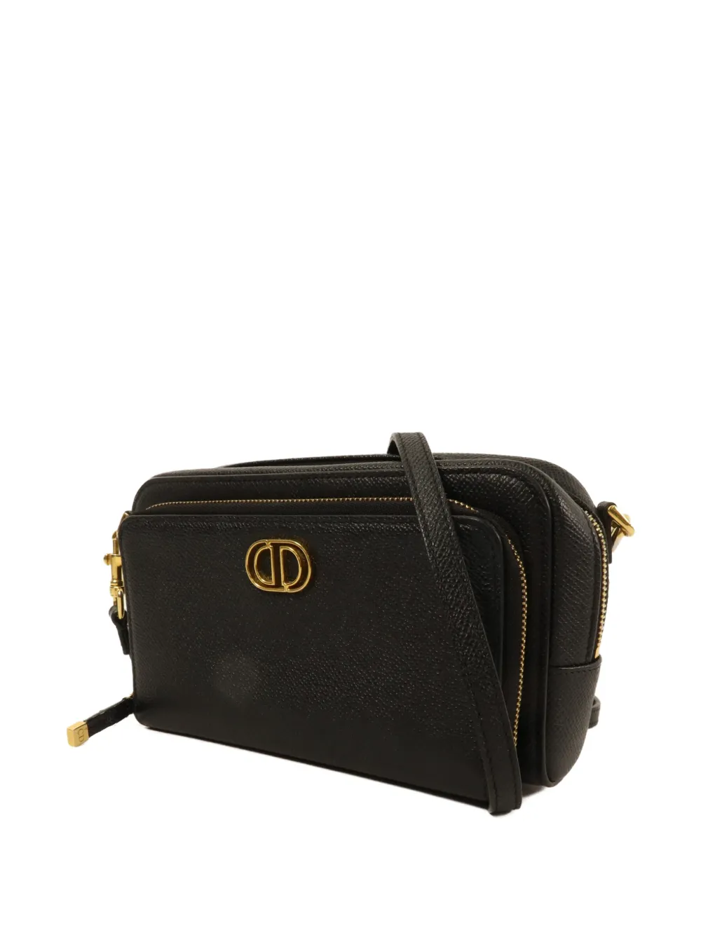 Christian Dior Pre-Owned Schoudertas met CD-logo Zwart
