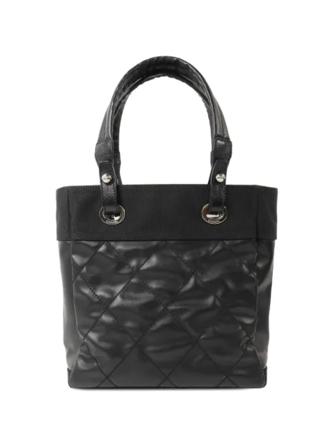 CHANEL Pre-Owned Paris Biarritz logo-charm tote bag