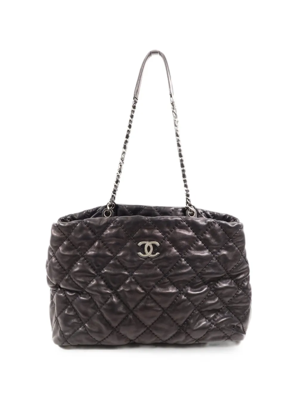 CHANEL Pre-Owned CC quilted strap shoulder bag - Nero