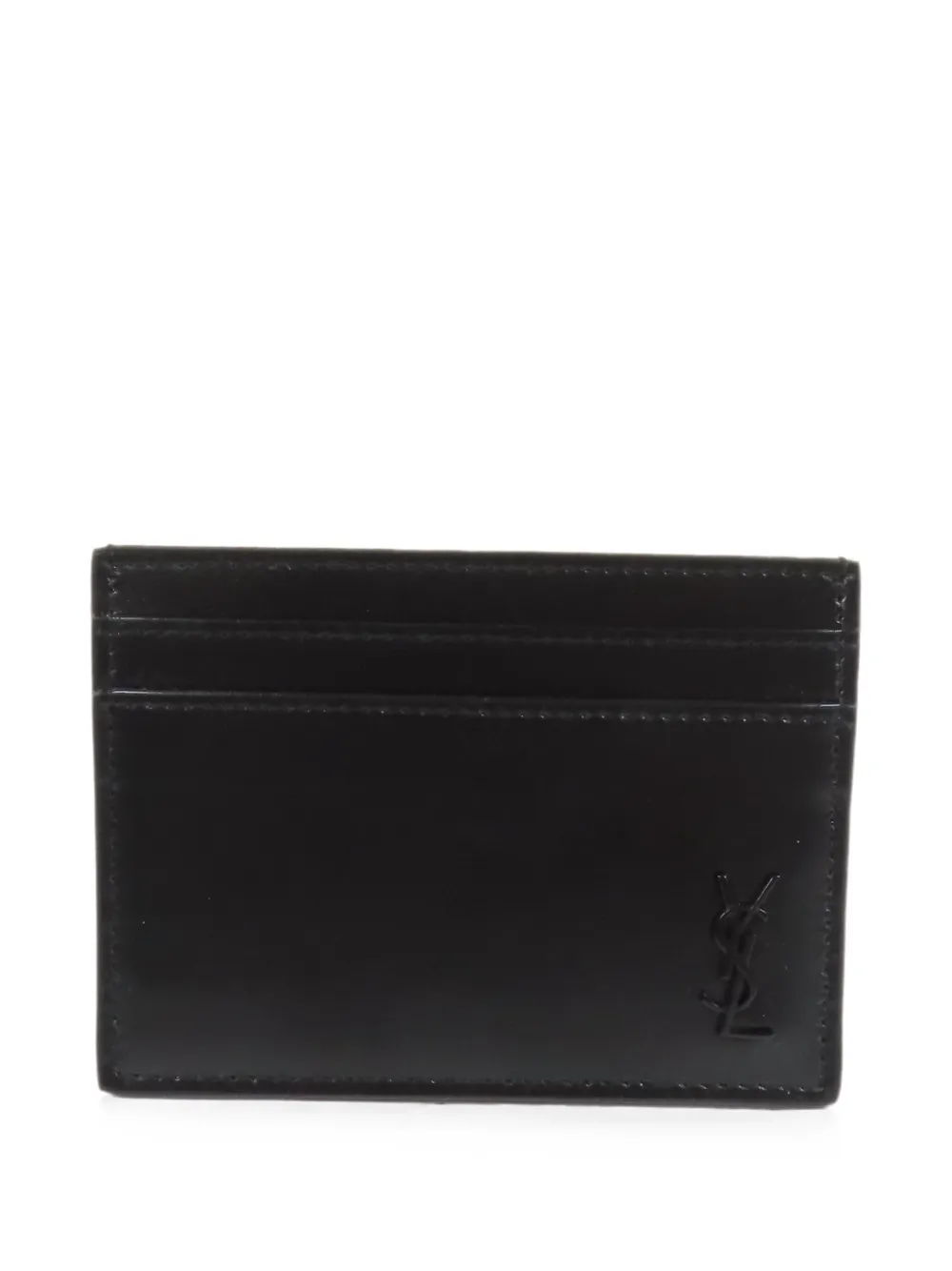 Saint Laurent Pre-Owned tiny Cassandra card case - Nero