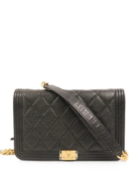 CHANEL Pre-Owned Boy Chanel CC quilted shoulder bag