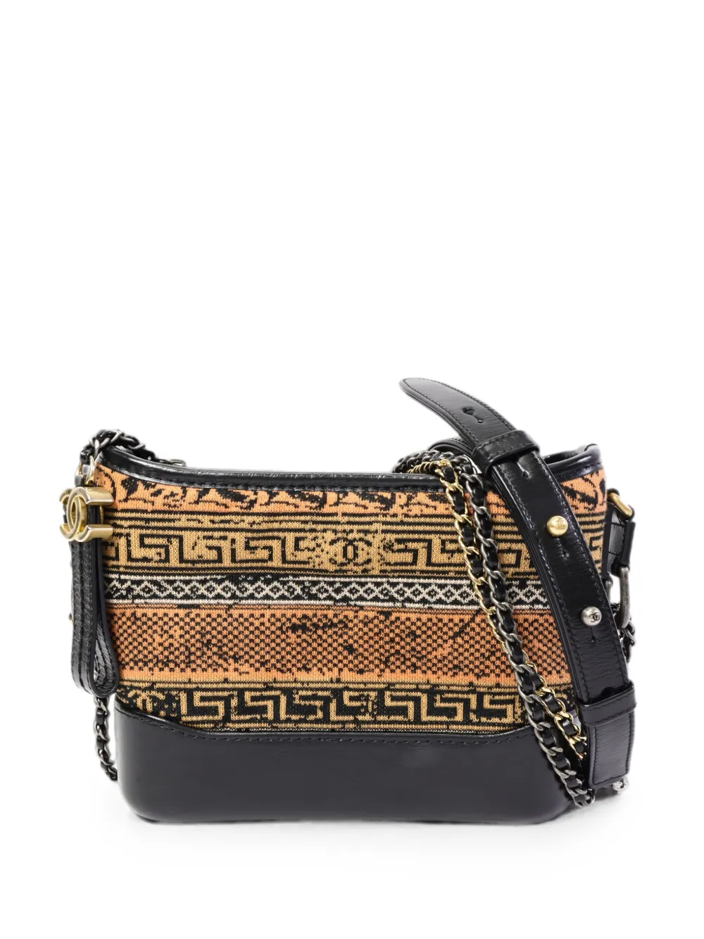 CHANEL Pre-Owned small Gabrielle tweed shoulder bag - Black