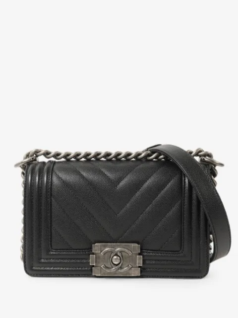 CHANEL Pre-Owned Boy 20 chevron-quilted shoulder bag