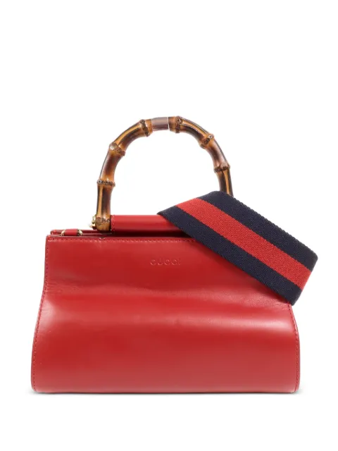 Gucci Pre-Owned Nymphaea Bamboo shoulder bag