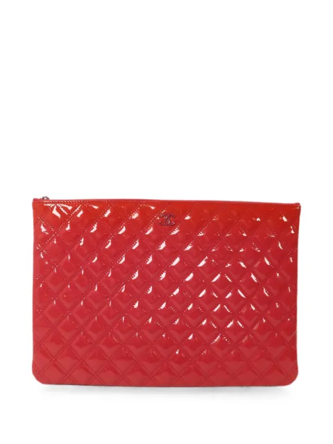CHANEL Pre-Owned O-Case leather clutch bag