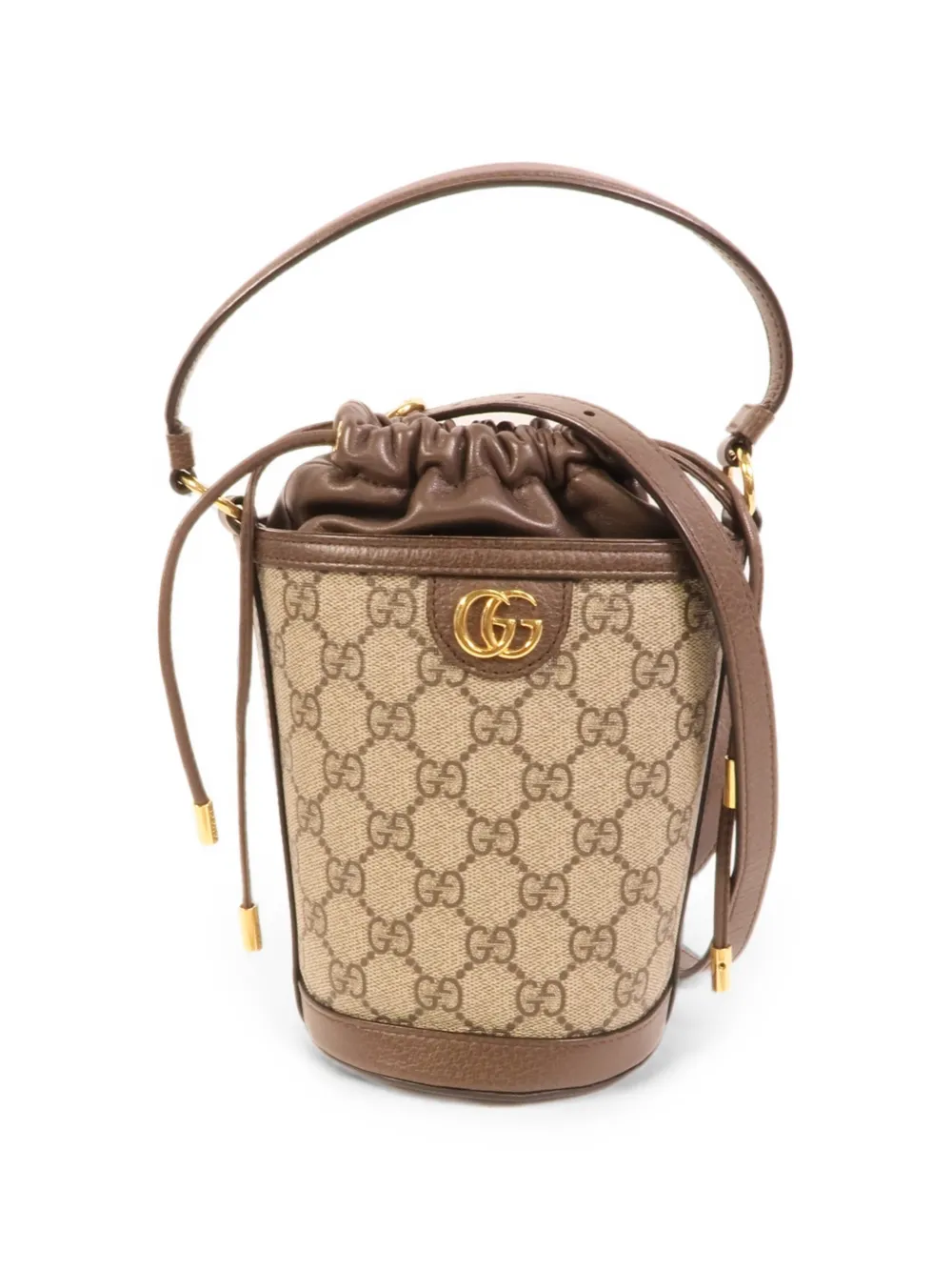 Gucci Pre-Owned Mini Beuteltasche aus GG-Canvas - Nude