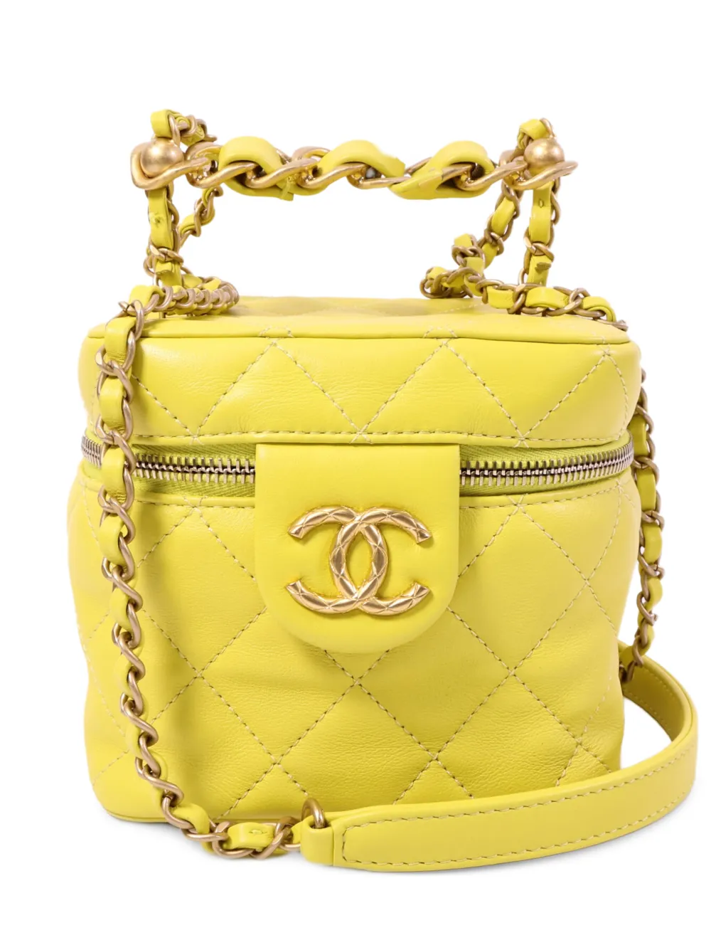 CHANEL Pre-Owned CC Vanity Case mini bag - Giallo