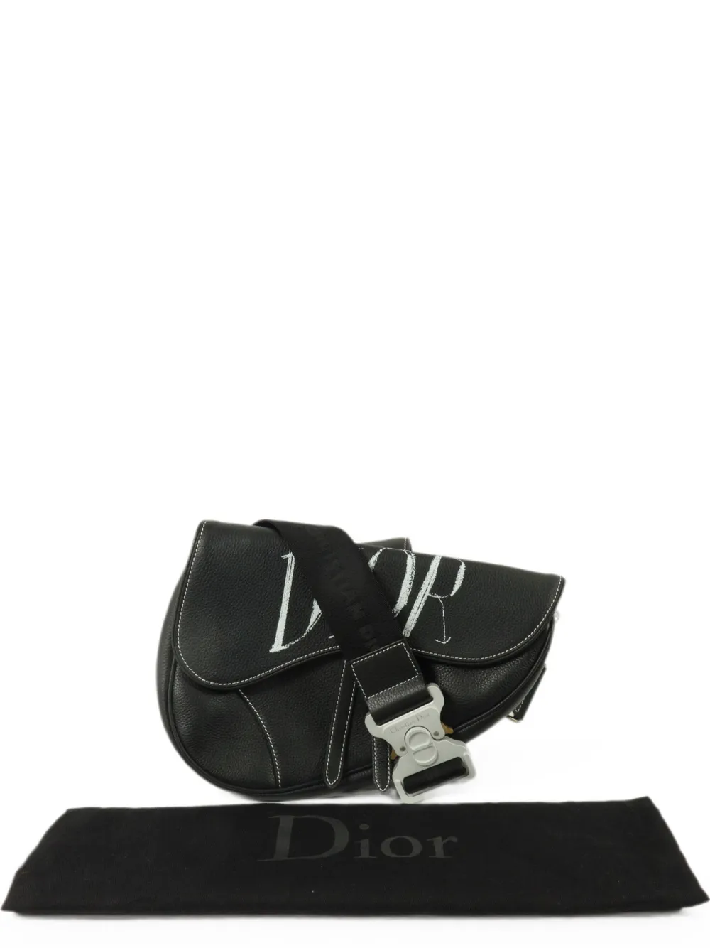Christian Dior Pre-Owned Saddle Alex Foxton shoulder bag - Black
