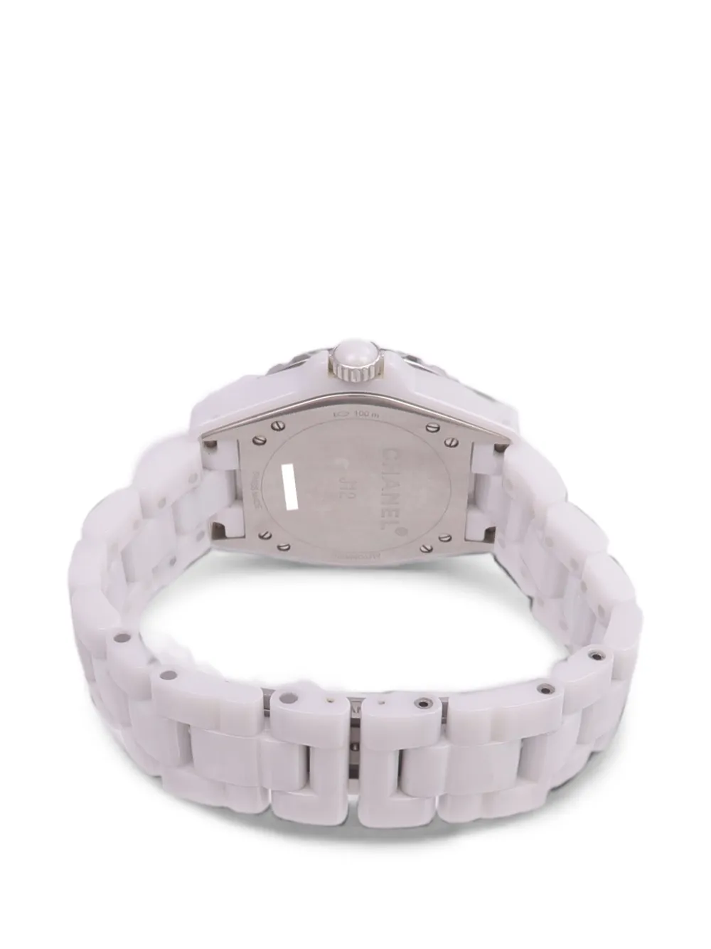 Chanel Pre-owned 2017 J12 42mm Watch in White, view 4