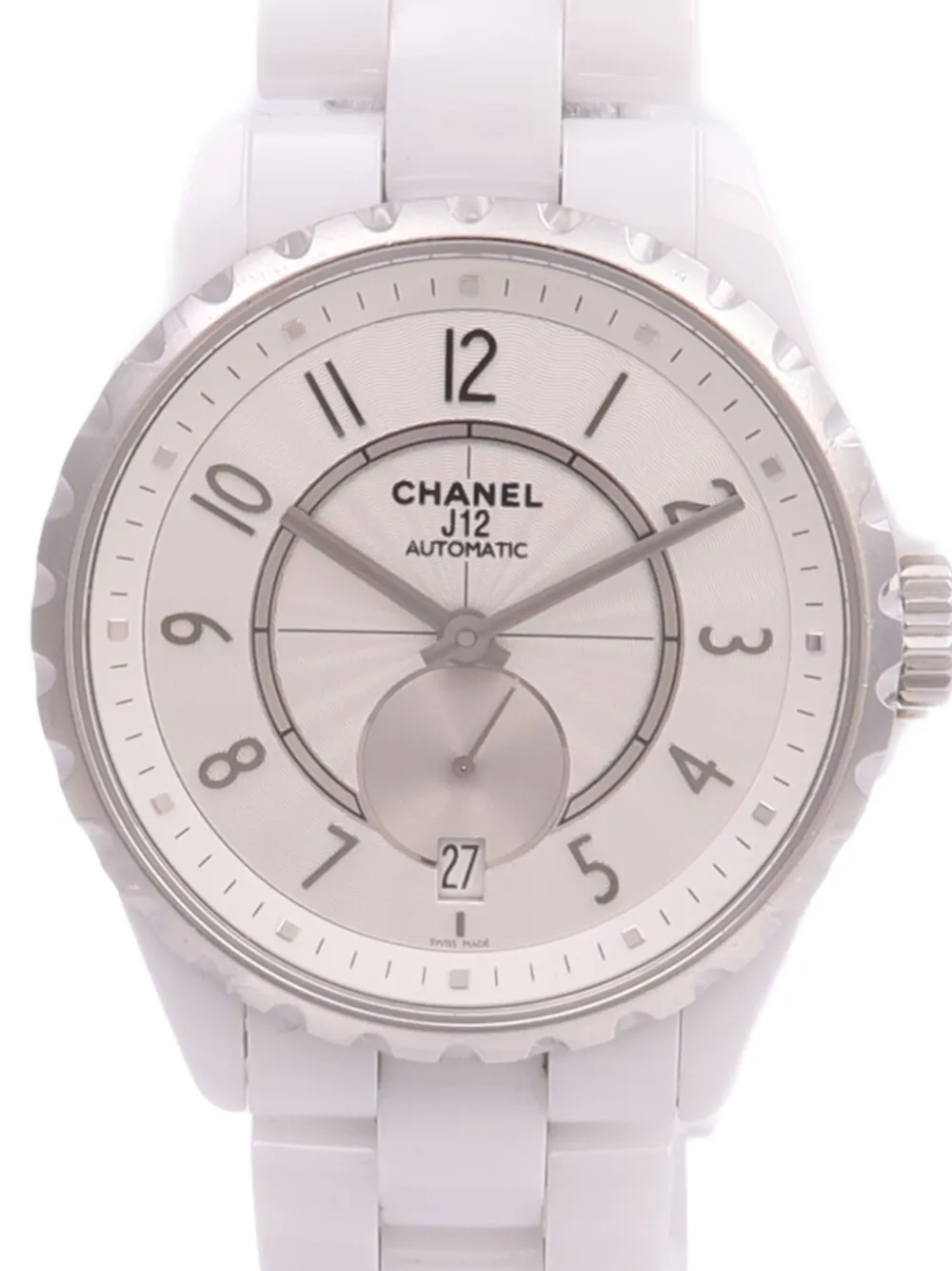 Chanel Pre-owned 2017 J12 42mm Watch in White, view 2