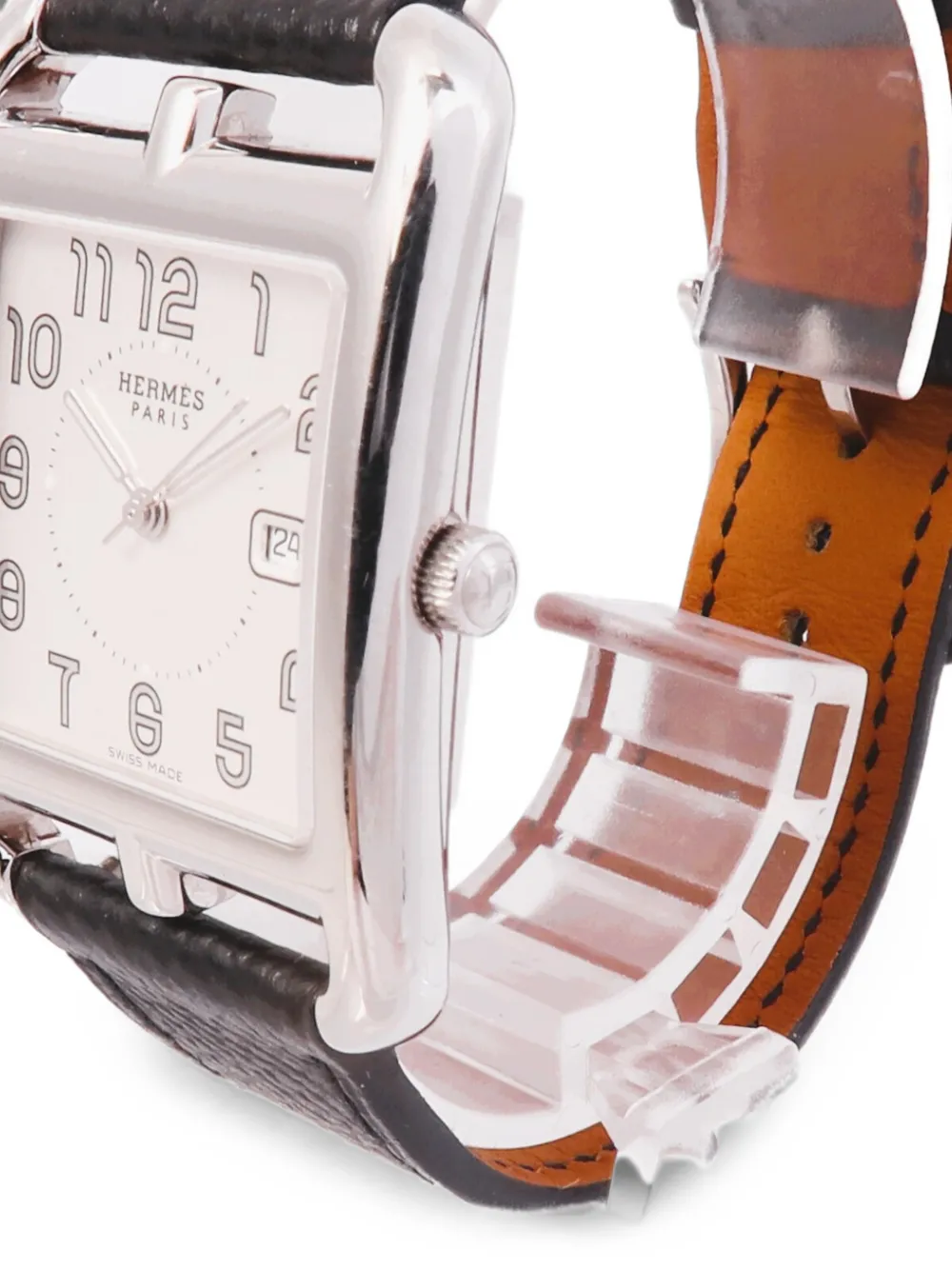 Hermès Pre-owned Cape Cod 40mm Watch in White, view 3