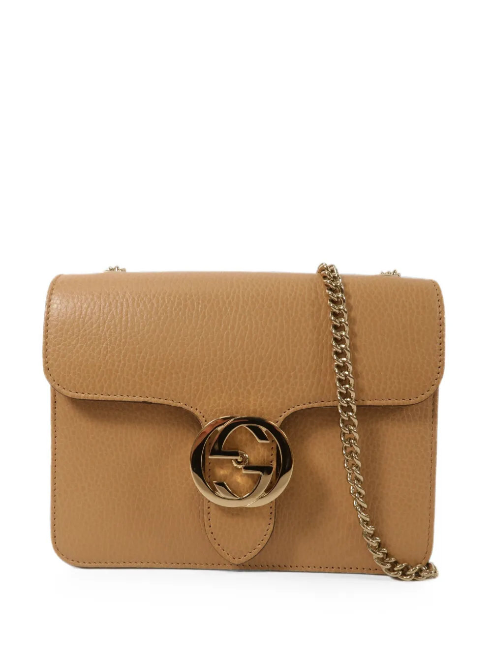 Gucci Pre-Owned Interlock G Schultertasche mit Kettenriemen - Nude