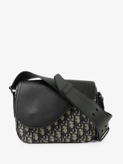 Christian Dior Pre-Owned mini Saddle Oblique-monogram shoulder bag
