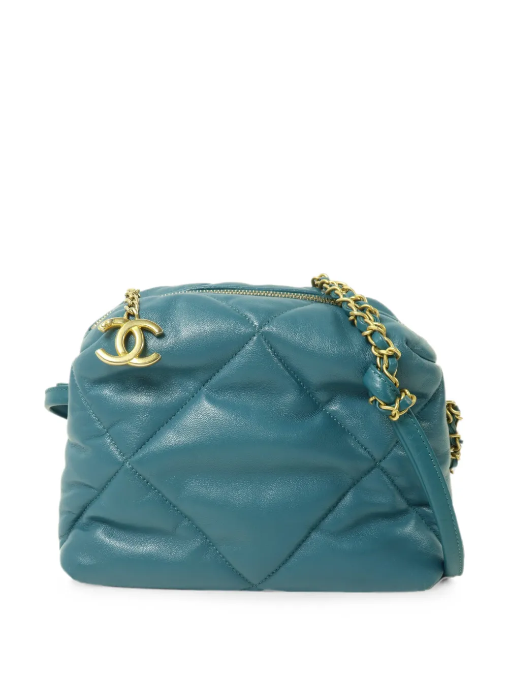 CHANEL Pre-Owned quilted CC shoulder bag - Blu