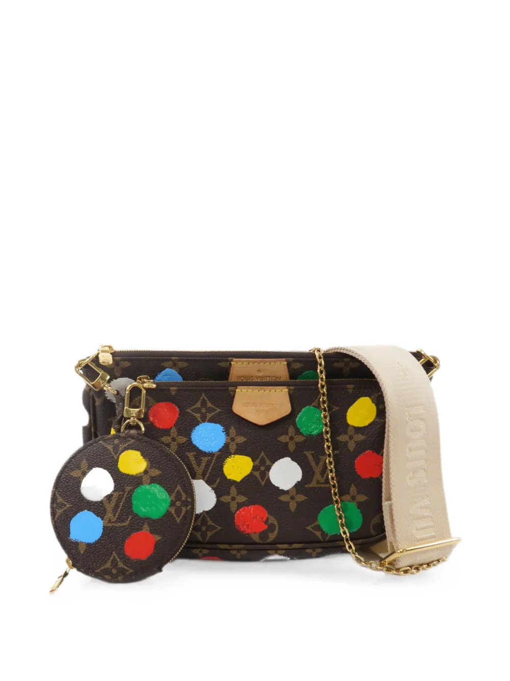 Louis Vuitton Pre-Owned x Yayoi Kusama 2023 Multi Pochette Monogram cross body bag - Braun