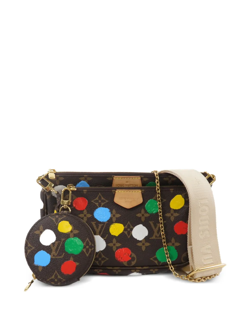 Louis Vuitton Pre-Owned x Yayoi Kusama 2023 Multi Pochette Monogram cross body bag - Marrone