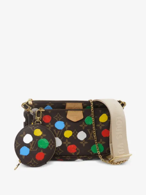 Louis Vuitton Pre-Owned bolsa crossbody Multi Pochette Monogram 2023 en colaboración con Yayoi Kusama