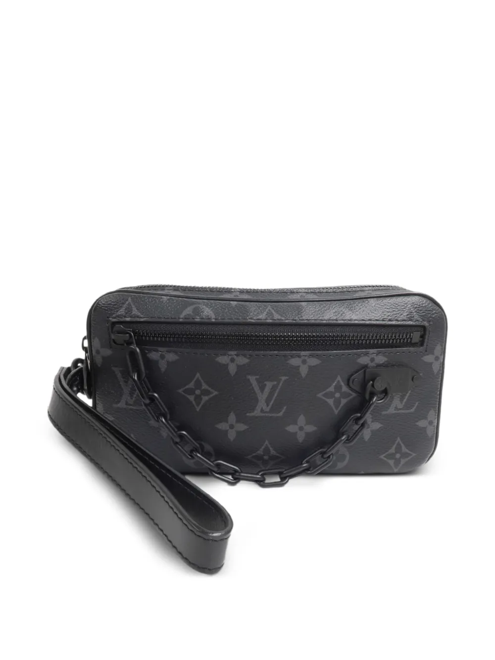 Louis Vuitton Pre-Owned Volga Pochette Monogram Eclipse clutch bag - Grigio