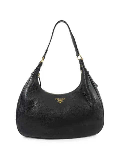 Prada Pre-Owned Vitello Daino logo-plaque shoulder bag