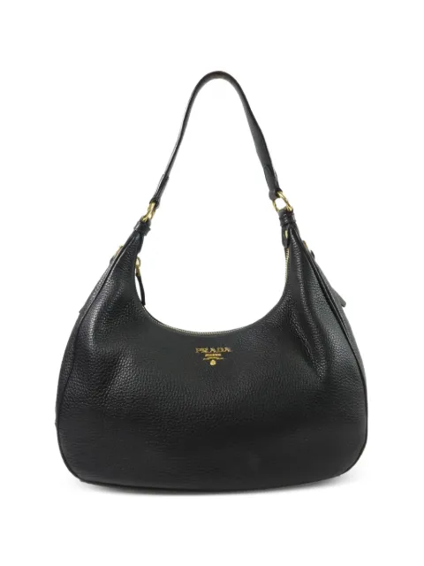 Prada Pre-Owned Vitello Daino logo-plaque shoulder bag