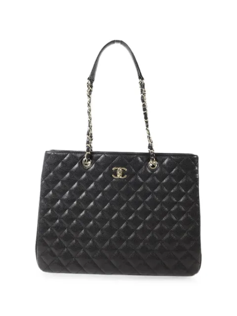 CHANEL Pre-Owned quilted CC turn-lock tote bag