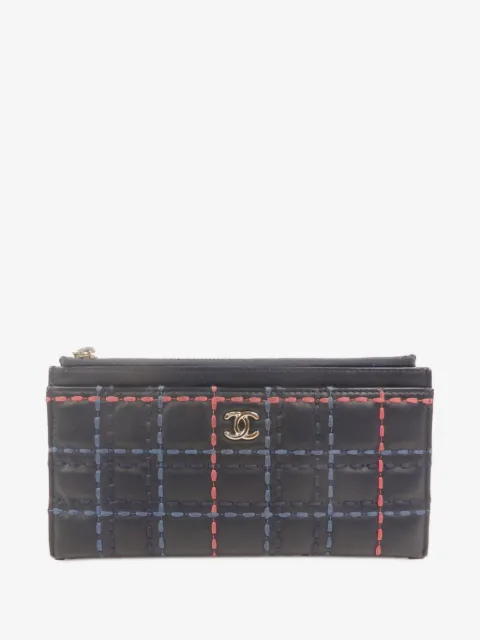 CHANEL Pre-Owned quilted CC logo long wallet