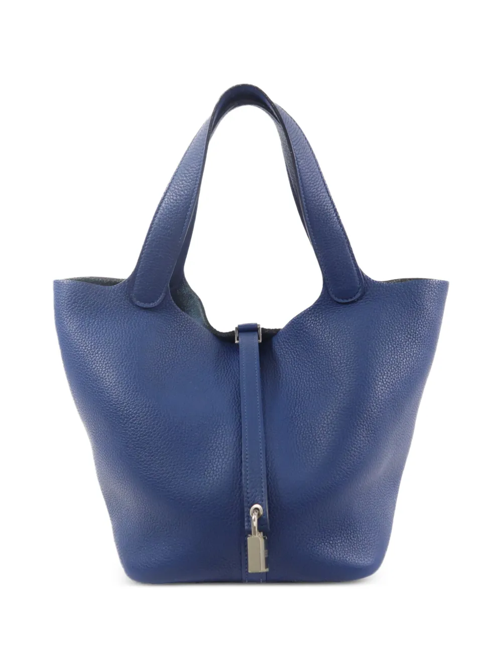 Hermès Pre-Owned MM Picotin leather tote bag - Blue