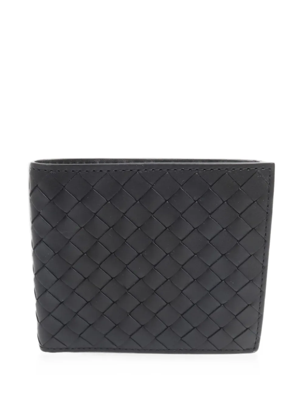 Bottega Veneta Pre-Owned Intrecciato bifold wallet - Nero