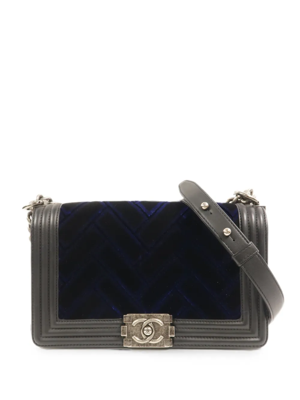 CHANEL Pre-Owned Boy 25 velvet shoulder bag - Nero