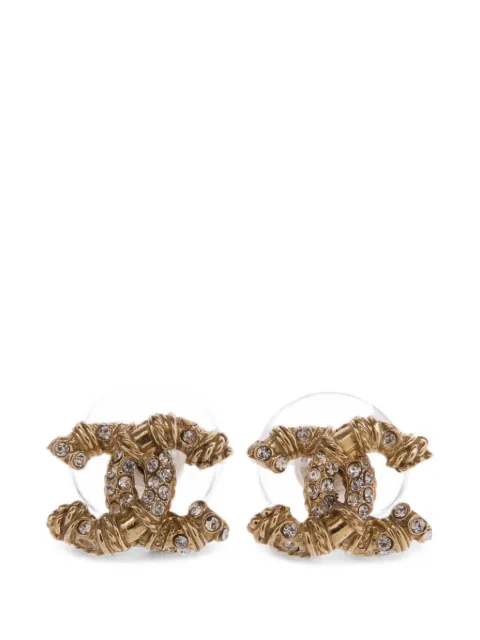 CHANEL Pre-Owned interlocking-CC earrings