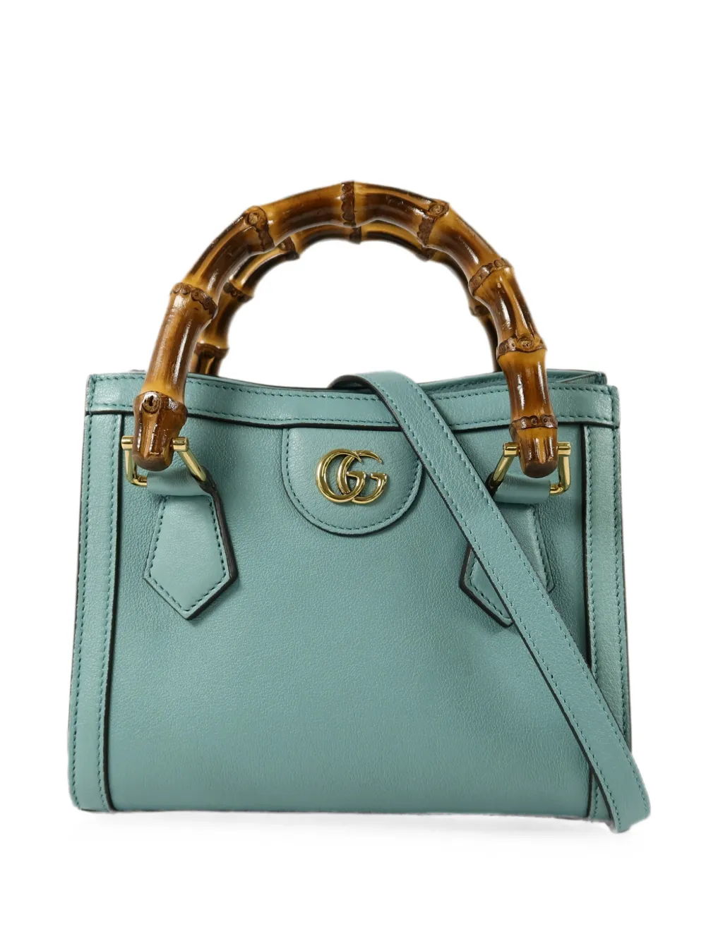 Gucci Pre-Owned Diana GG logo-detail mini bag - Blu