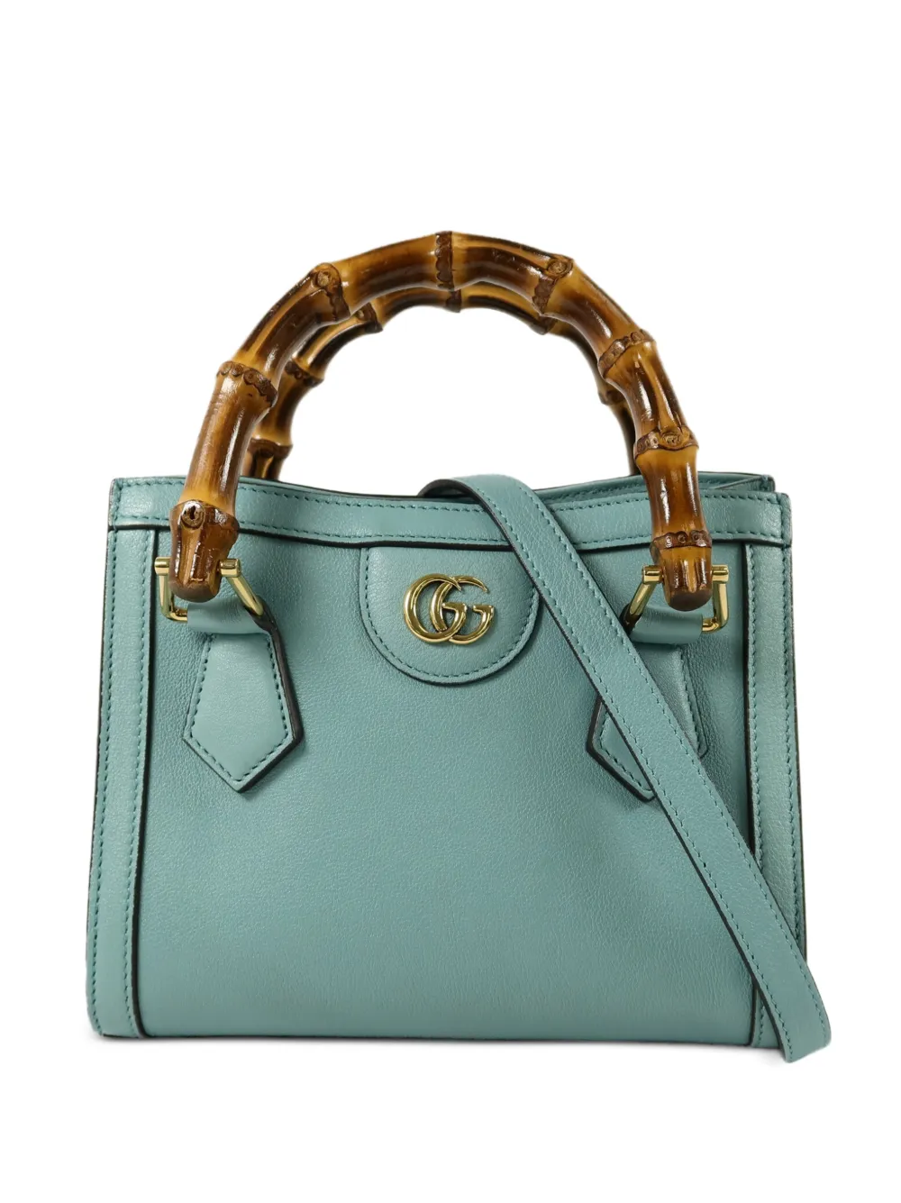 Gucci Pre-Owned Diana GG logo-detail mini bag - Blu