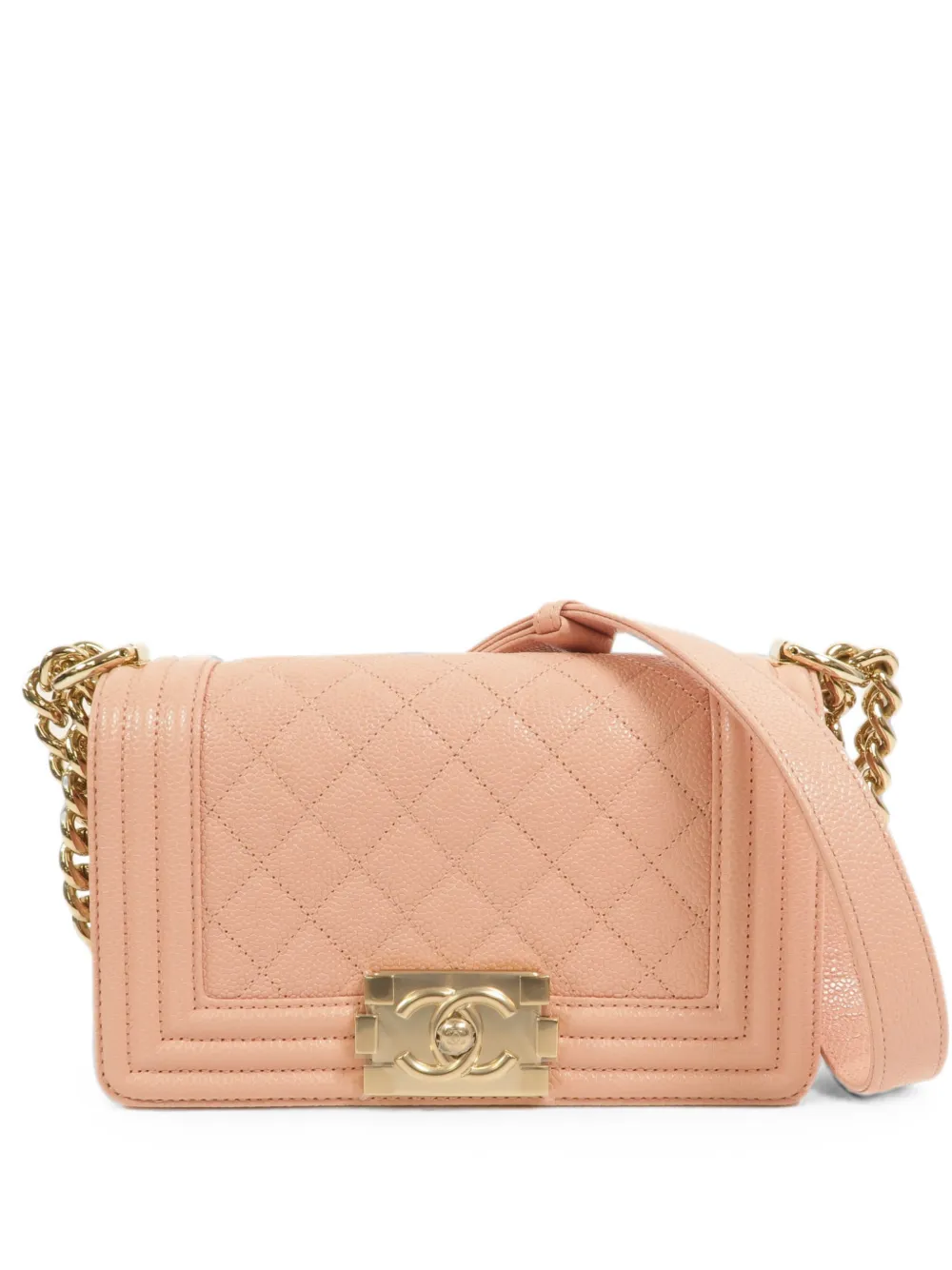 CHANEL Pre-Owned 20 Boy chain-strap shoulder bag - Rosa