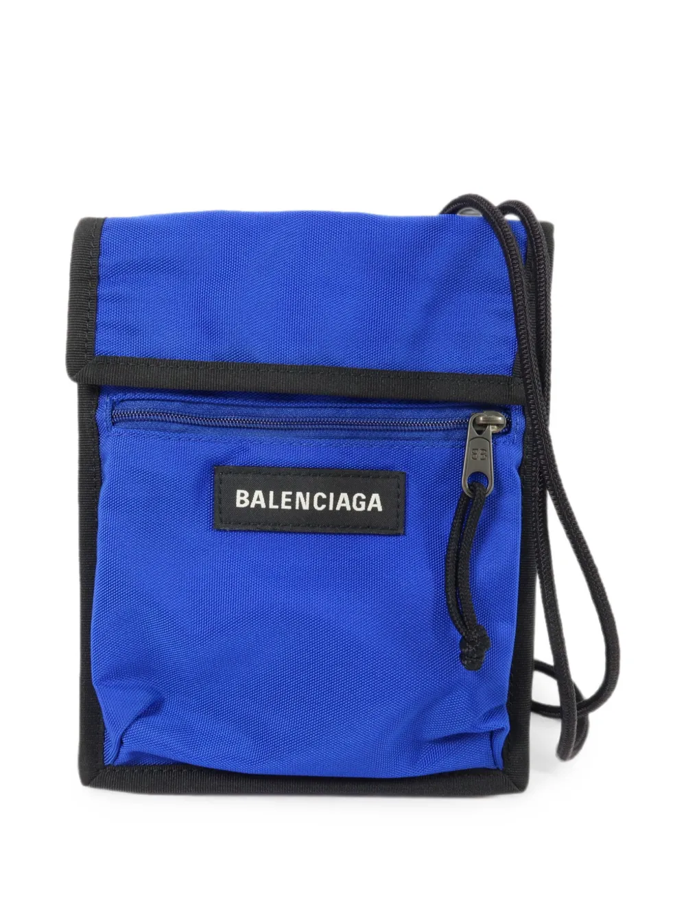 Balenciaga Pre-Owned Schultertasche mit Logo-Patch - Blau