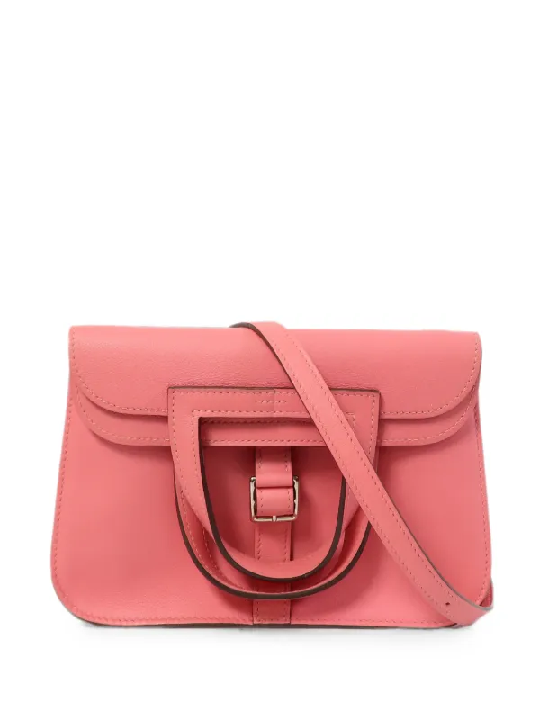 Hermès Pre-owned Mini Halzan Shoulder Bag in Pink