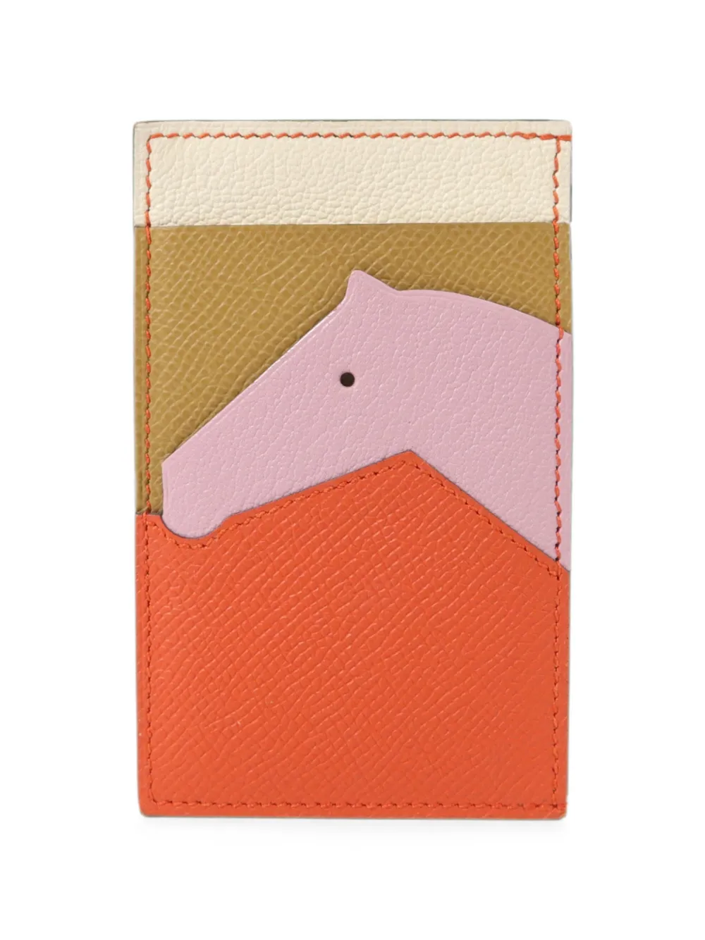 Hermès Pre-Owned Les Petits Chevaux card case - Arancione