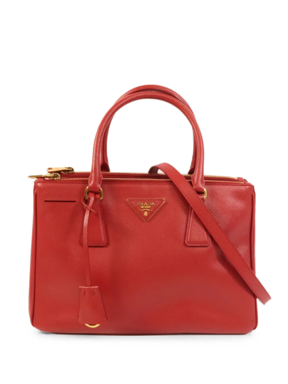 Prada Pre-Owned Saffiano leather shoulder bag - Rosso