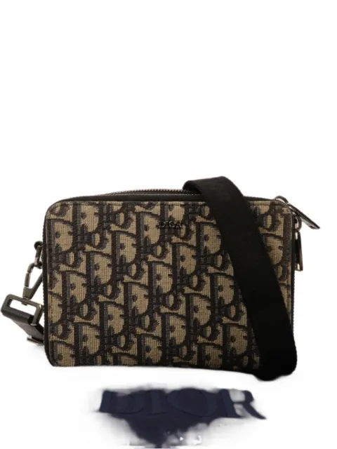 Christian Dior Pre-Owned Oblique zipper cross body bag