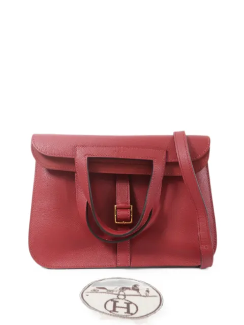Hermès Pre-Owned Halzan leather tote bag